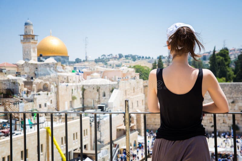 Klagemauer herein in Jerusalem stockfotografie Klagemauer herein in Jerusalem stockfotografie