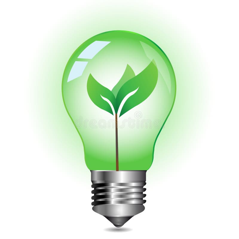 Göra grön energibegreppet, den inre växten växa ligen