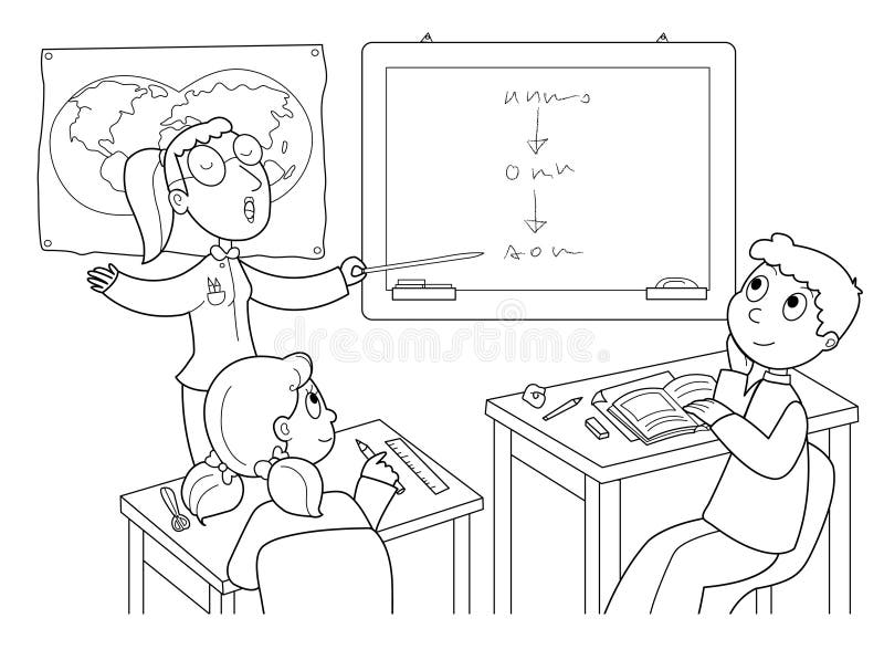 Klassenzimmer vektor abbildung Klassenzimmer vektor abbildung