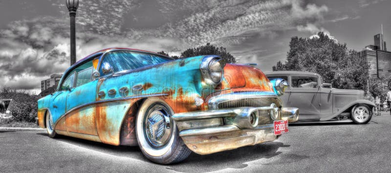Klassieke Amerikaanse Buick royalty-vrije stock afbeelding