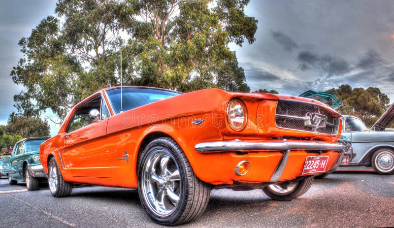 Klassieke Amerikaanse Ford Mustang royalty-vrije stock afbeelding