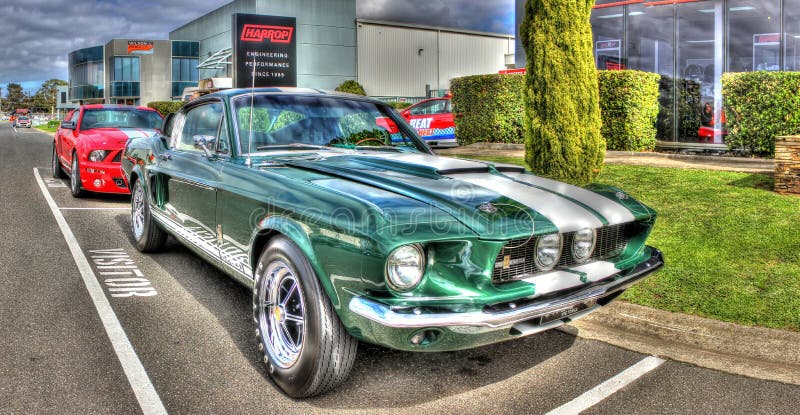 Klassieke Amerikaanse Ford Mustang royalty-vrije stock foto's