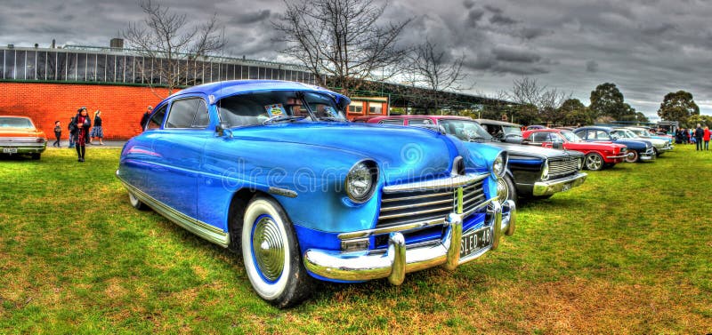 Klassieke Amerikaan 1948 Hudson stock afbeelding