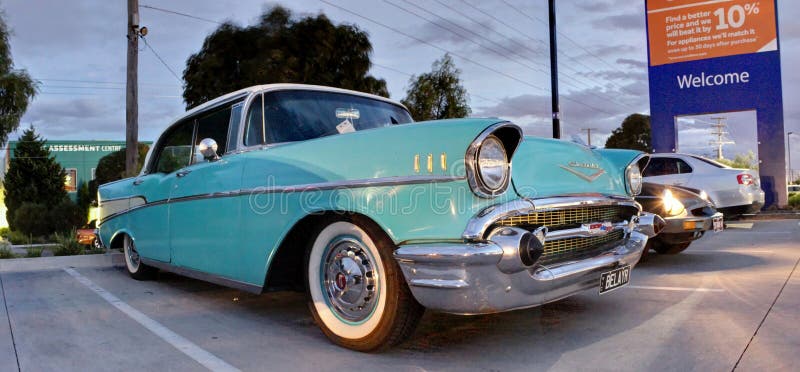 Klassieke Amerikaanse Chevy royalty-vrije stock afbeeldingen