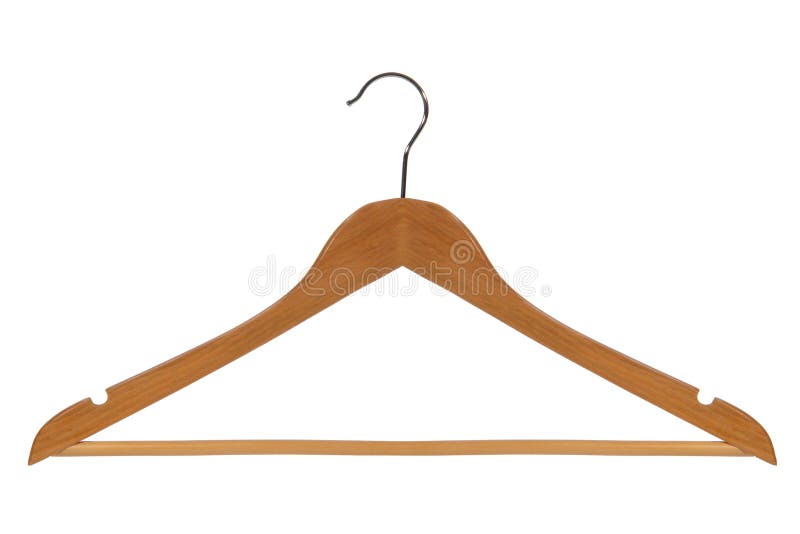 Klassieke Houten Kleerhanger royalty-vrije stock afbeelding Klassieke Houten Kleerhanger royalty-vrije stock afbeelding