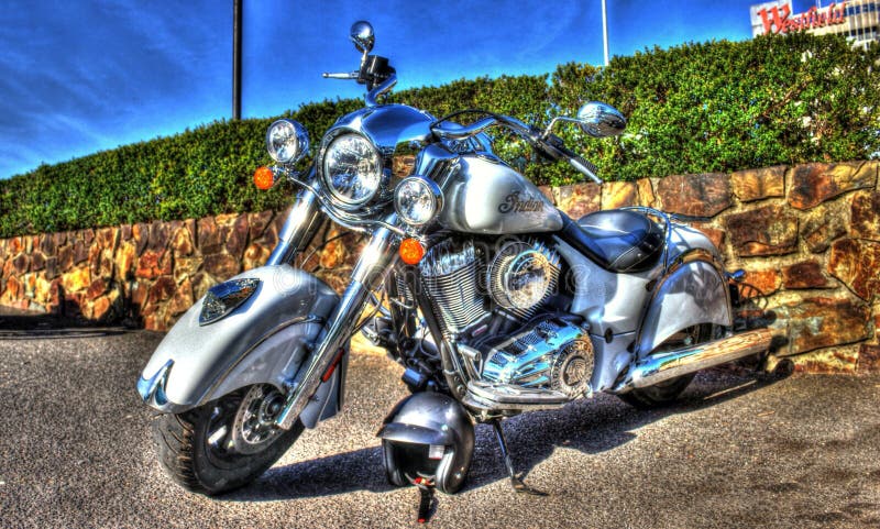 Klassieke Amerikaanse Indian motorfiets stock fotografie