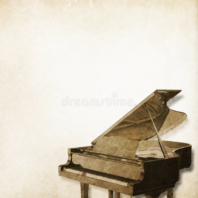 Klassieke pianoachtergrond stock illustratie Klassieke pianoachtergrond stock illustratie