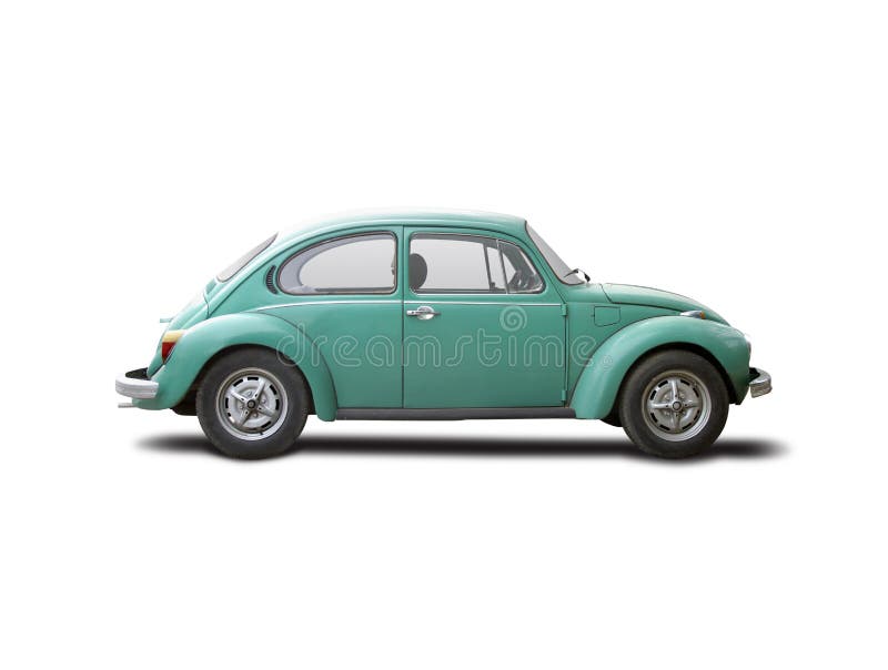 VW Käfer isoliert auf Weiß lizenzfreie stockbilder