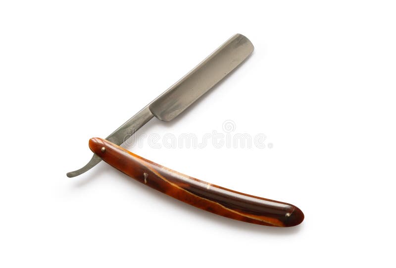 Klassisk gammal rakkniv straight
