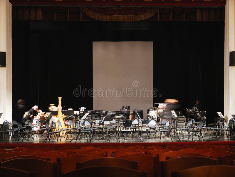Klassisk musikkonserthall fotografering för bildbyråer Klassisk musikkonserthall fotografering för bildbyråer