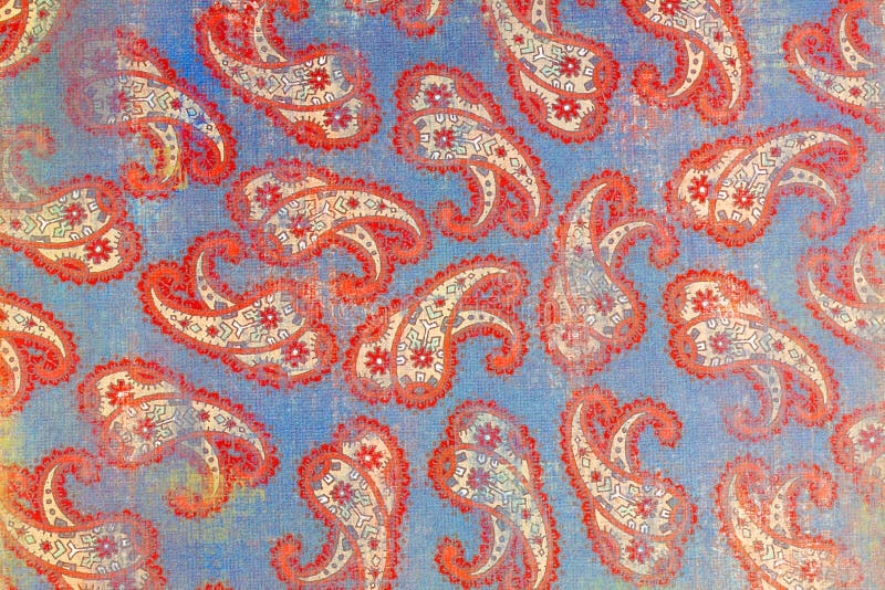 Klassiska repetitiongrå färger och röd paisley modell royaltyfri bild Klassiska repetitiongrå färger och röd paisley modell royaltyfri bild