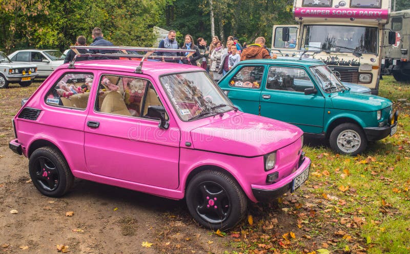 Klasyczni Mali Polscy Samochody Polski Fiat 126p Obraz