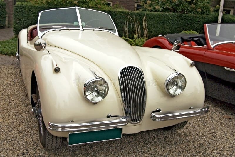 Klasyczny samochód Jaguar zdjęcia stock