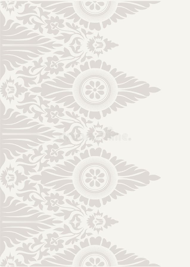 Klasyczny kwiecistej tapety tła wzór royalty ilustracja Klasyczny kwiecistej tapety tła wzór royalty ilustracja