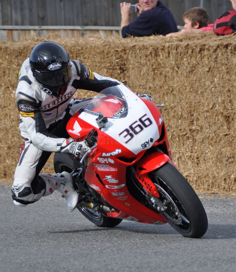 Methven, New Zealand - April 02, 2009: Ryan Hampton on a Honda CB1000RR competing at the Methven Mountain Thunder street race meeting. Methven, New Zealand - April 02, 2009: Ryan Hampton on a Honda CB1000RR competing at the Methven Mountain Thunder street race meeting.