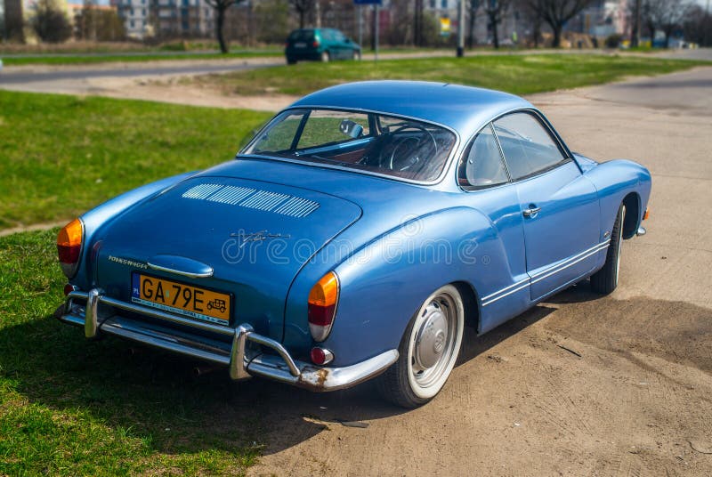 Klasyczny Niemiecki Samochodu VW Karmann Ghia Obraz Stock