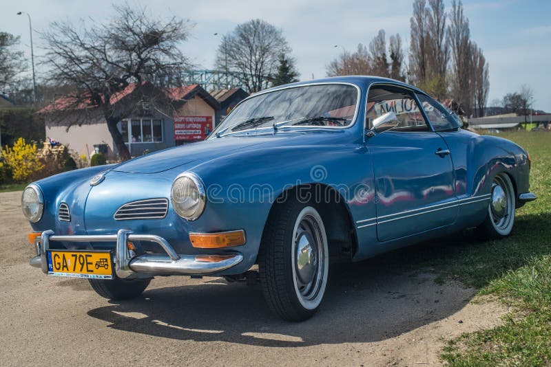 Klasyczny Niemiecki Samochodu VW Karmann Ghia Obraz Stock