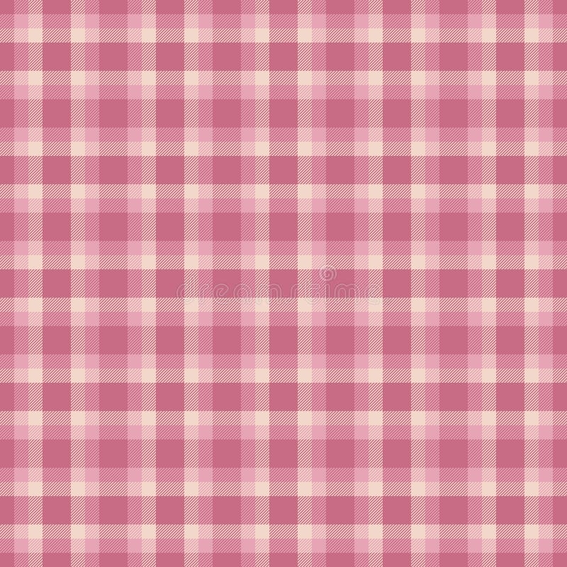 Klasyczny wzór plaid w odcieniach różowego. Uniwersalny projekt tekstylny dla odzieży artystycznej tło. Bezproblemowy ilustracji