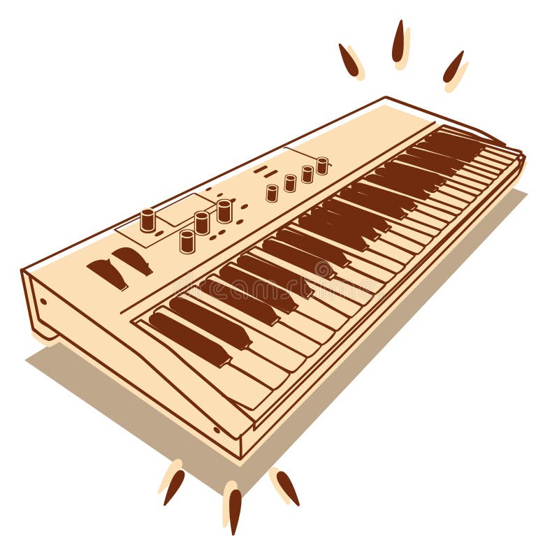 klawiatura elektronicznej ilustracji klawiatura elektronicznej ilustracji