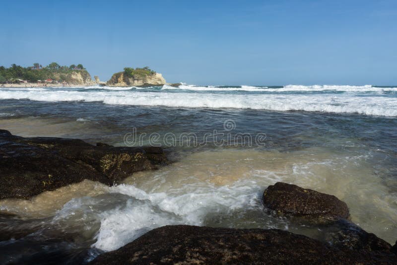 Klayar Beach Pacitan Indonesia Stock Photo Image Of