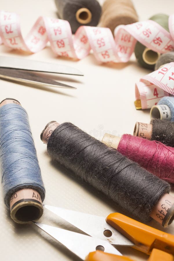 Kleermaker, het maken lijst en werktuigen royalty-vrije stock afbeelding Kleermaker, het maken lijst en werktuigen royalty-vrije stock afbeelding