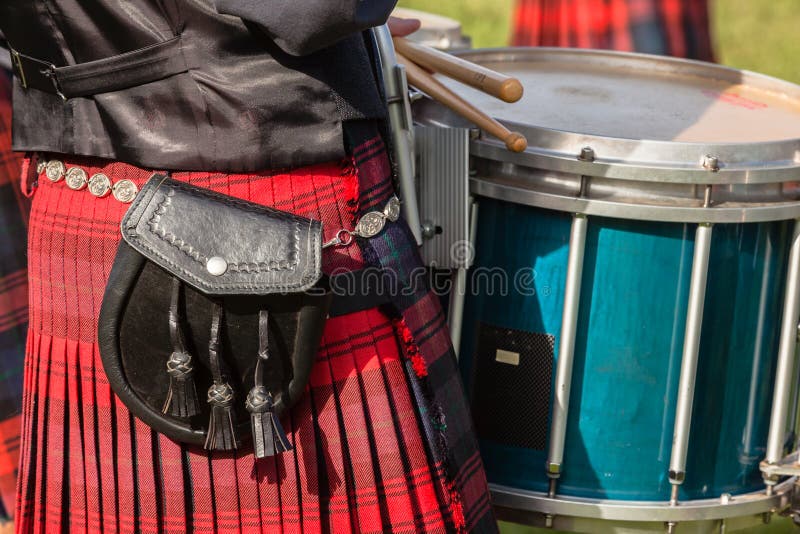 Kleid färbt schottische Band-Hochland-Versammlung lizenzfreie stockfotos Kleid färbt schottische Band-Hochland-Versammlung lizenzfreie stockfotos