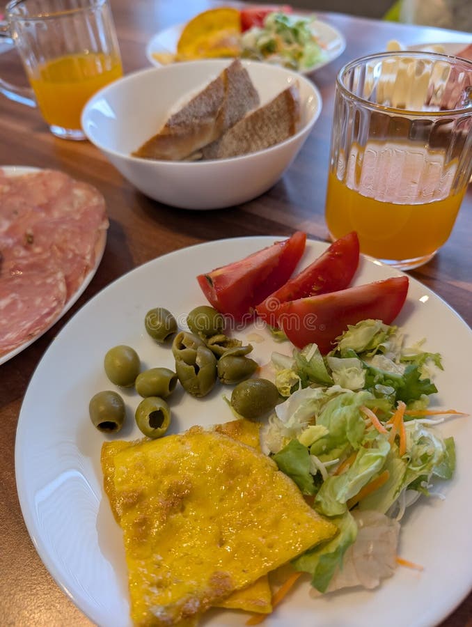 Klein gezond diner royalty-vrije stock foto's