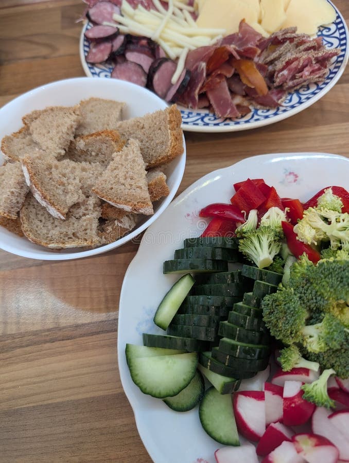 Klein gezond diner royalty-vrije stock foto