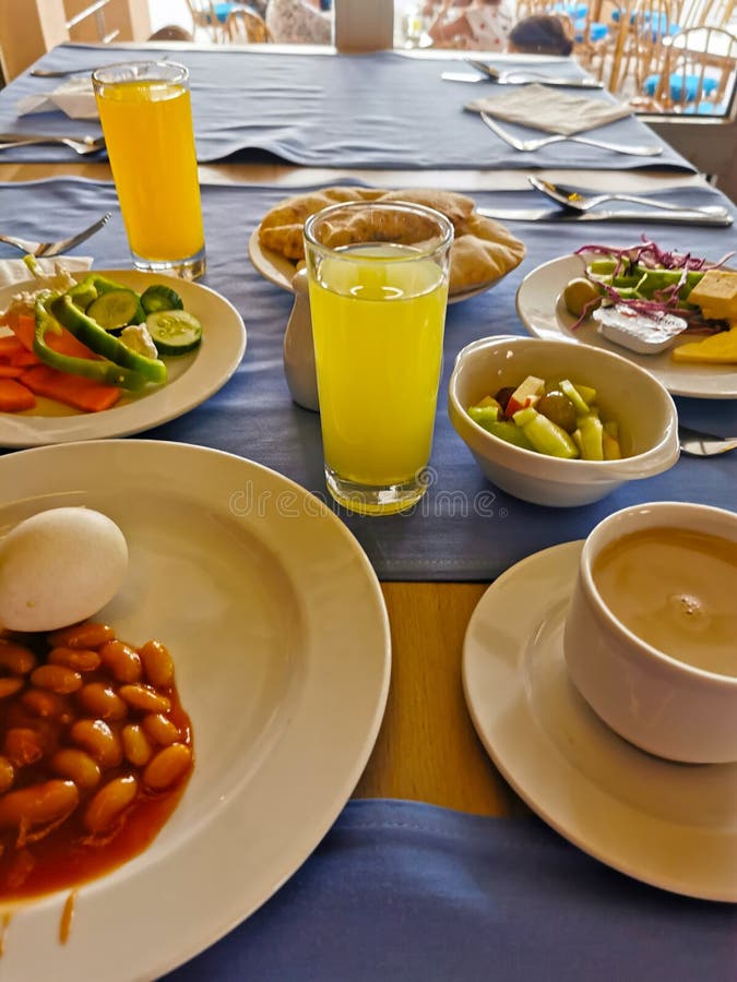 Hotelontbijt royalty-vrije stock foto