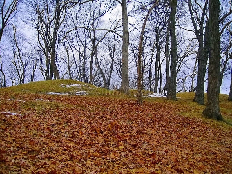 Kleine Bärn-Berg-Gruppe an der Zündtemperatur, Bildnis-Hügel-Nationaldenkmal, Iowa stockbilder Kleine Bärn-Berg-Gruppe an der Zündtemperatur, Bildnis-Hügel-Nationaldenkmal, Iowa stockbilder