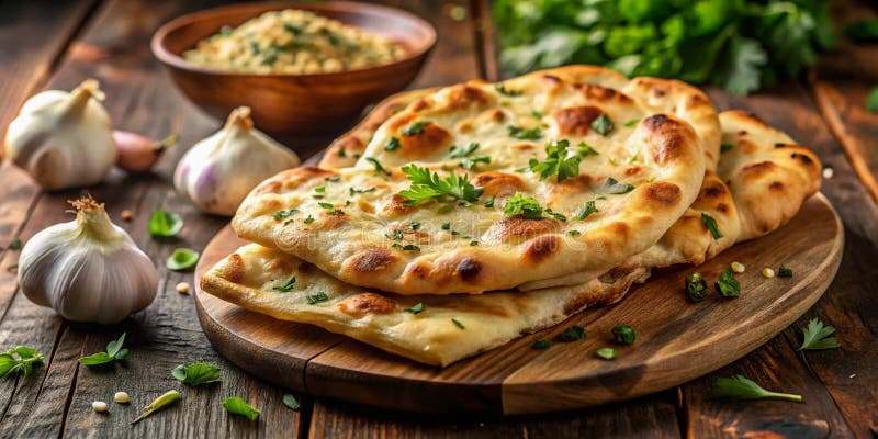 Kleine Golden Brown, hausgemachte Knoblauchbügel Eine rustikale Küche Delight Perfekt für einen gemütlichen Abend vektor abbildung