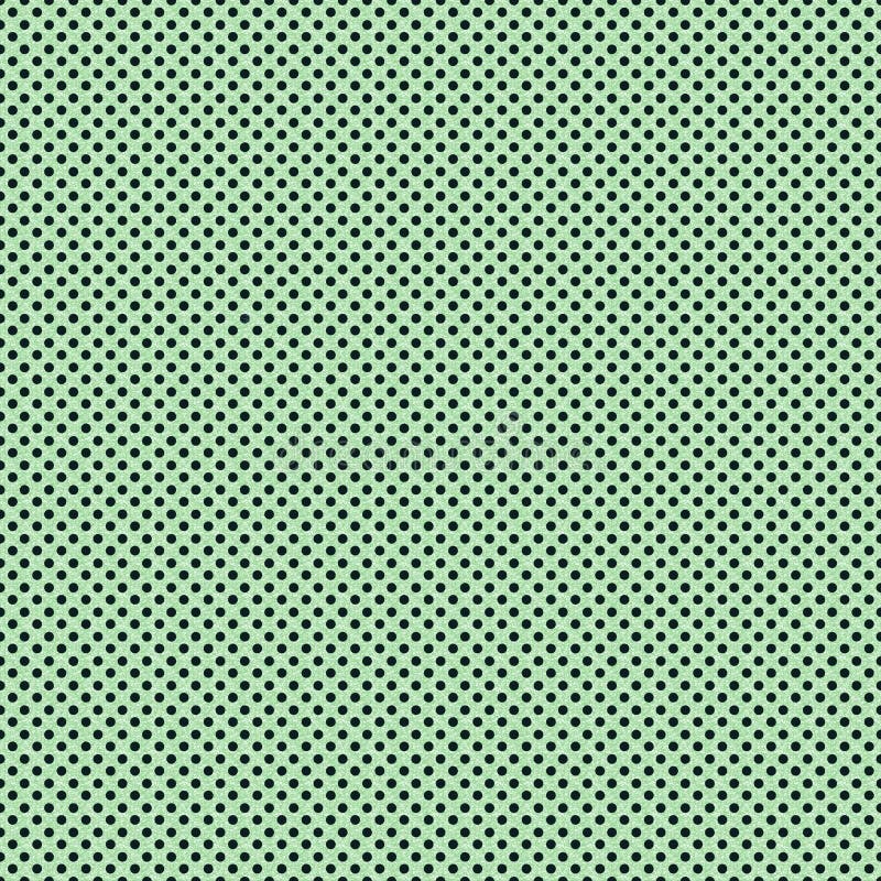 Kleine grüne Polka-Dot-Rückwürfe stock abbildung