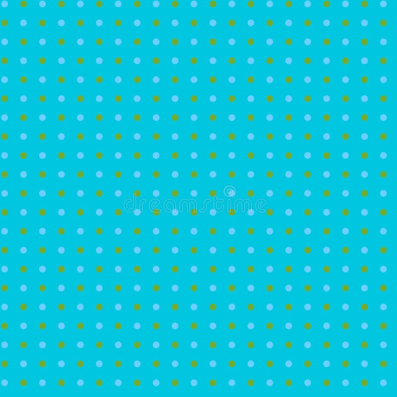 Kleine hellblaue und olivegreenfarbene Polka Punkte auf einem hellblauen Hintergrund Abstraktes geometrisches Stoffmuster nahtlos vektor abbildung