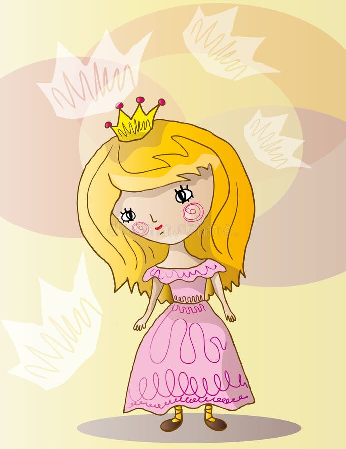Kleine Prinzessin stock abbildung Kleine Prinzessin stock abbildung