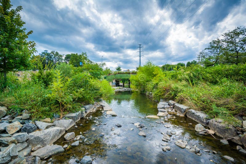 Kleiner Sugar Creek Bei Elizabeth Park, in Elizabeth, Charlotte, N