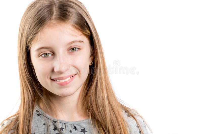 Kleines Mädchen, das zur Seite schaut stockfotografie Kleines Mädchen, das zur Seite schaut stockfotografie