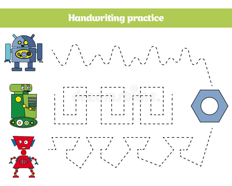 Kleur door aantal, onderwijsspel voor kinderen Kleurende pagina, die jonge geitjesactiviteit trekken Robotontwerp vector illustratie Kleur door aantal, onderwijsspel voor kinderen Kleurende pagina, die jonge geitjesactiviteit trekken Robotontwerp vector illustratie
