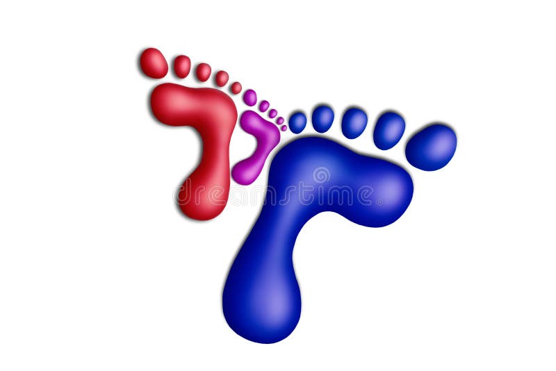 Kleurfamilie-5 vector illustratie