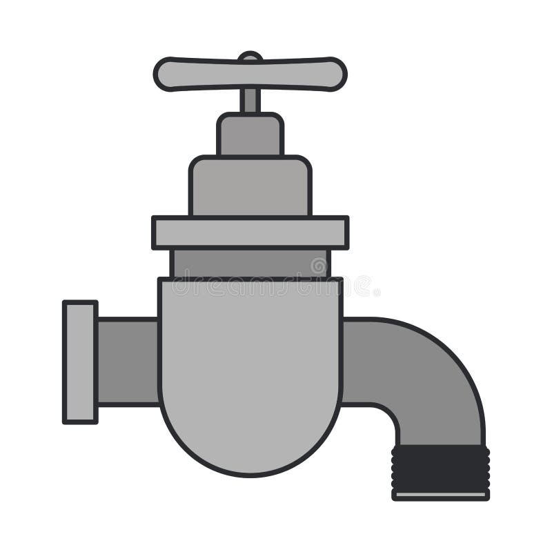 Kleurenbeeld van tapkraanpictogram stock illustratie Kleurenbeeld van tapkraanpictogram stock illustratie