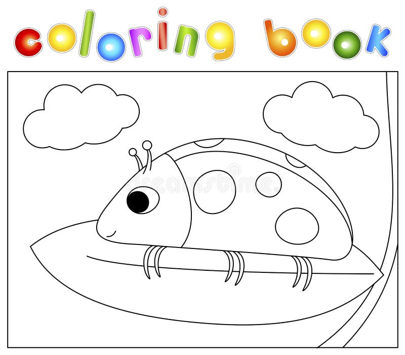 Kleurend boek voor jonge geitjes vector illustratie Kleurend boek voor jonge geitjes vector illustratie