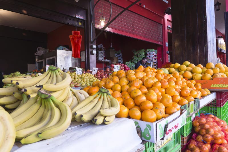 Kleurenmarkt Hadera Israël stock fotografie Kleurenmarkt Hadera Israël stock fotografie