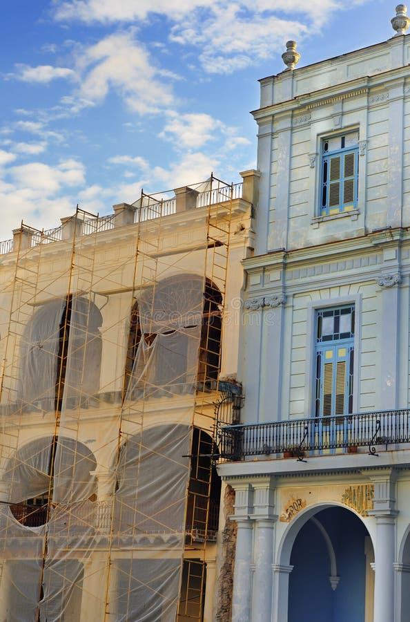 Kleurrijk Havana gebouwendetail royalty-vrije stock foto Kleurrijk Havana gebouwendetail royalty-vrije stock foto