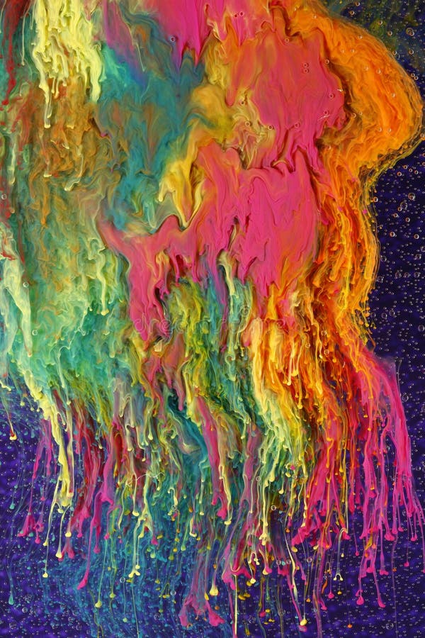 Kleurrijke abstracte verfmengeling royalty-vrije illustratie Kleurrijke abstracte verfmengeling royalty-vrije illustratie