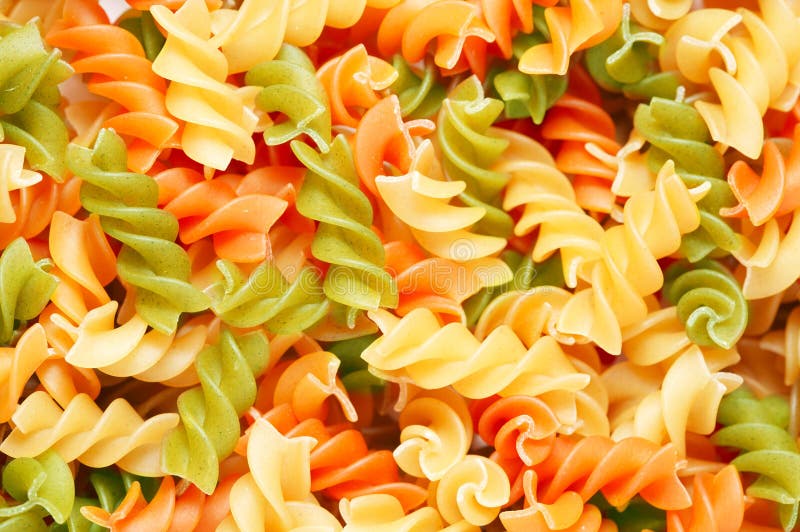 Kleurrijke pasta royalty-vrije stock foto's