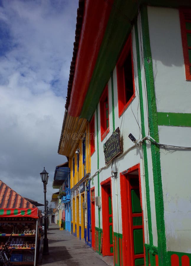 Kleurrijke huizen in Salento royalty-vrije stock afbeeldingen