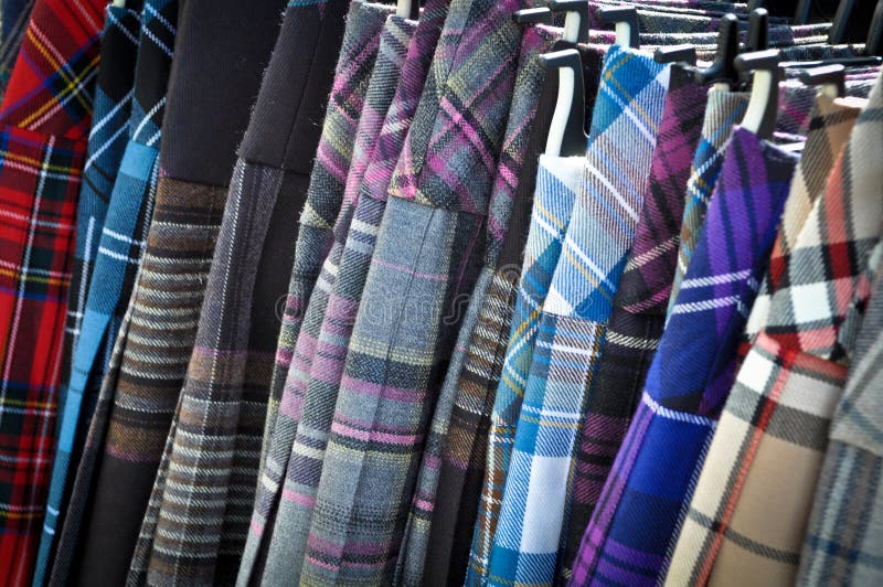 Kleurrijke Kilten stock afbeelding Kleurrijke Kilten stock afbeelding