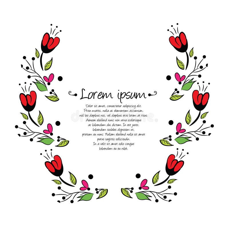 Kleurrijke Lauwerkrans op witte achtergrond stock illustratie Kleurrijke Lauwerkrans op witte achtergrond stock illustratie