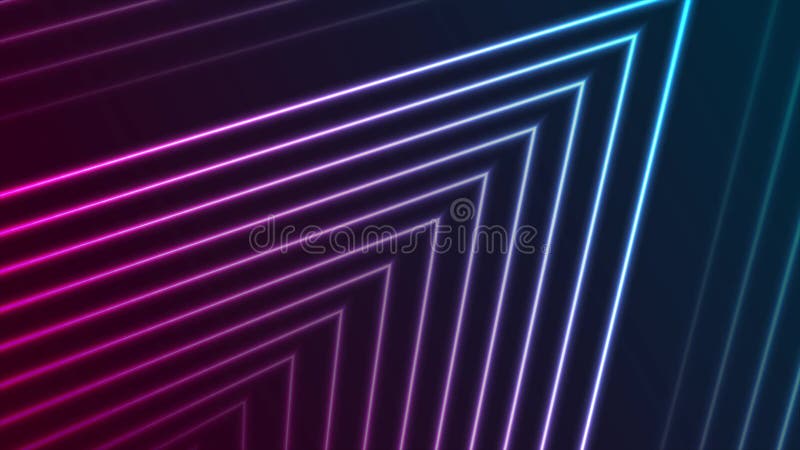 Kleurrijke neonlaserlijnen abstract futuristische geometrische bewegingsachtergrond