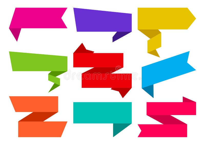 Kleurrijke reeks banners Vector illustratie vector illustratie Kleurrijke reeks banners Vector illustratie vector illustratie