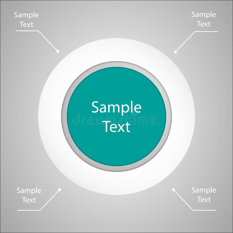 Kleurrijke ronde infographics van het metaballdiagram vector illustratie Kleurrijke ronde infographics van het metaballdiagram vector illustratie